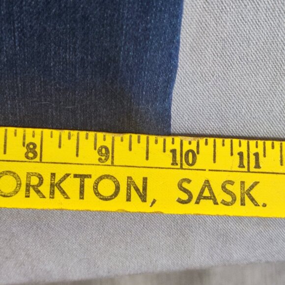 Michael Kors Jeans High Rise Flare women's size 14 dark washed indigo blue - Picture 13 of 13